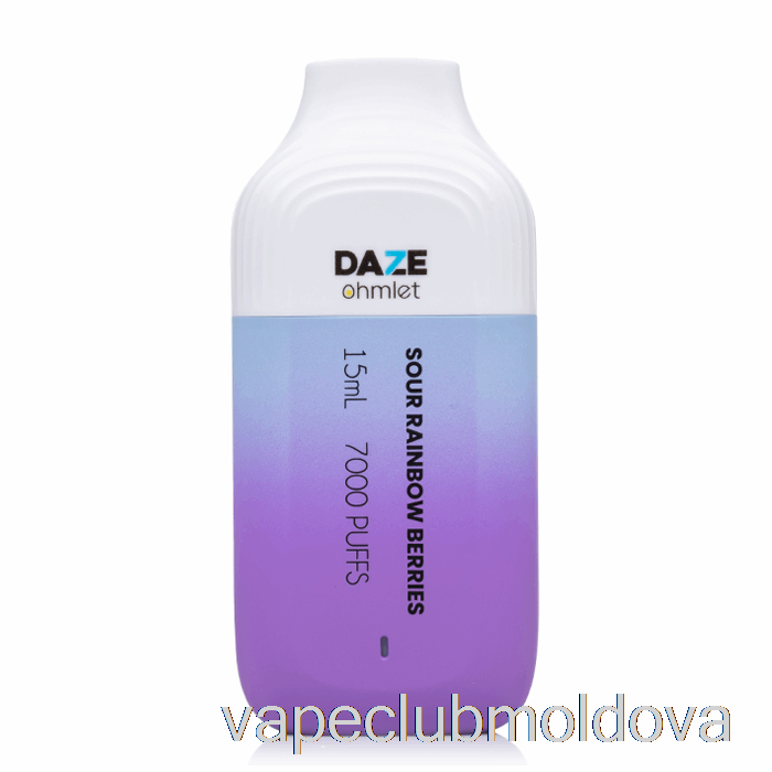 Kit De Vape Pod 7 Daze Ohmlet 7000 De Boabe Curcubeu De Unică Folosință